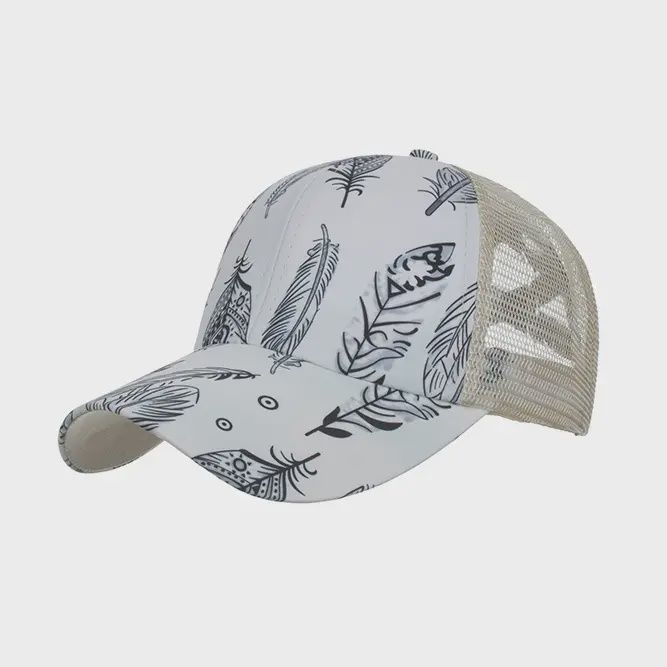 Feather Print Baseball Cap