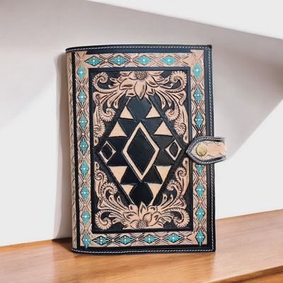 Aztec Tooled Bible cover