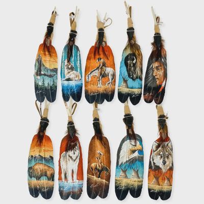 Handpainted Feathers