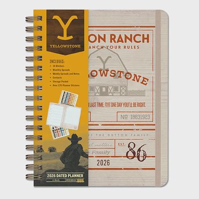 2026 Yellowstone: the Dutton Ranch 13-Month Weekly Planner