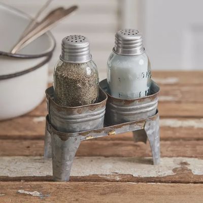 Washtub Salt &amp; Pepper Caddy Set