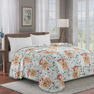 Highland Floral Super Fleece Blanket King Size