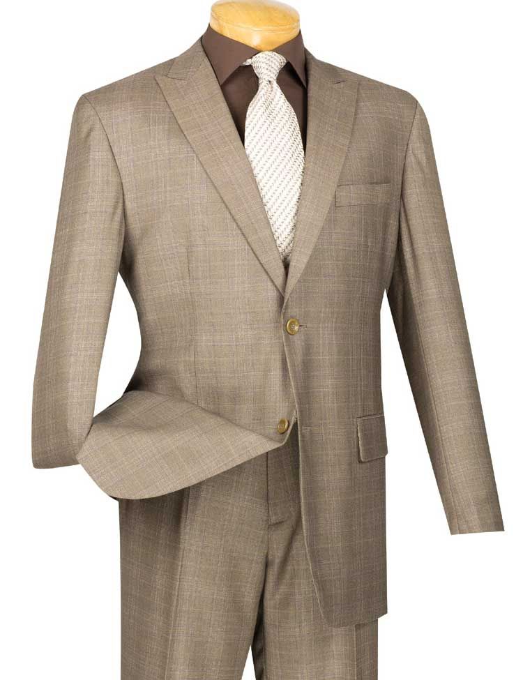 Vinci Executive Plaid 2-Piece Suit