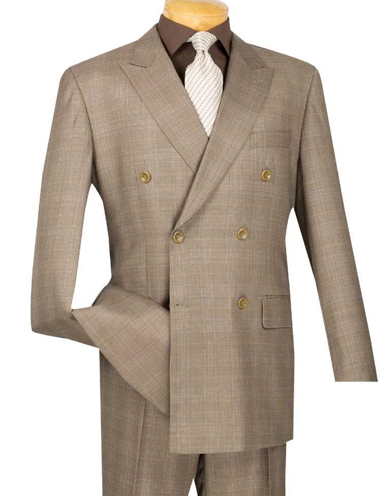 Vinci Double Plaid 2-Piece Suit