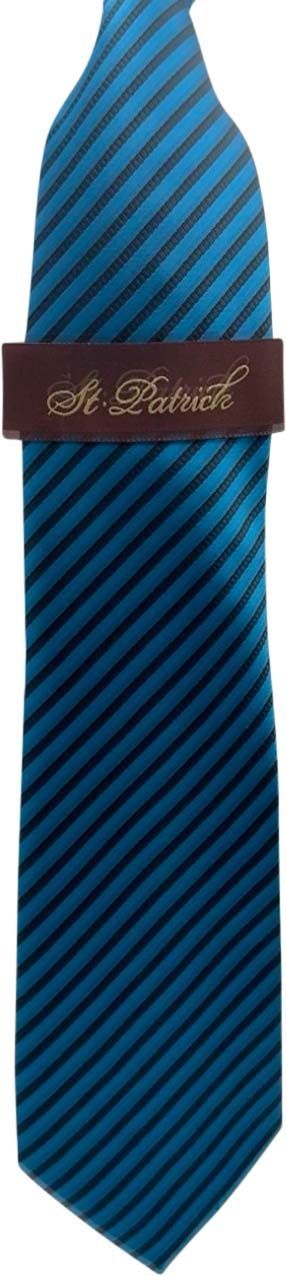 Teal/Black Microfiber Tie & Hanky Set