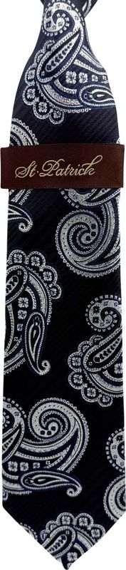 Navy/Black/Silver Glitter Microfiber Tie & Hanky Set