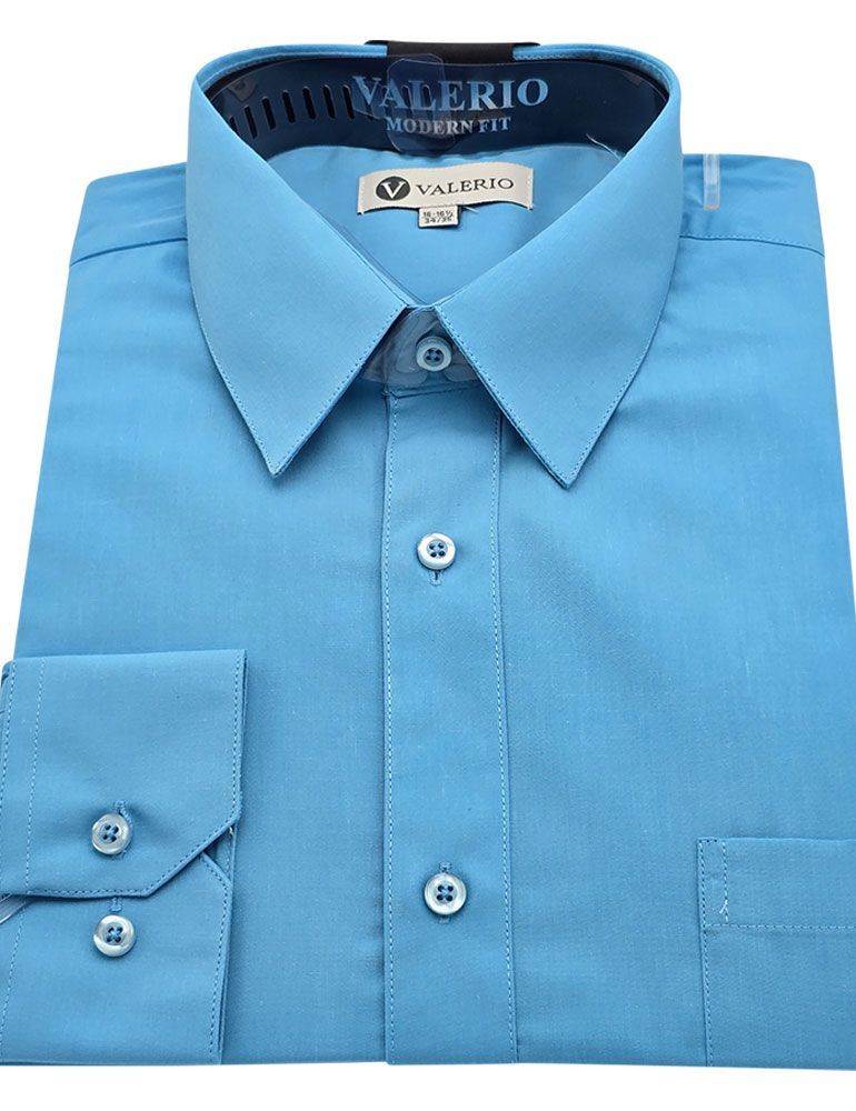 Valerio Dress Shirt - Turquoise