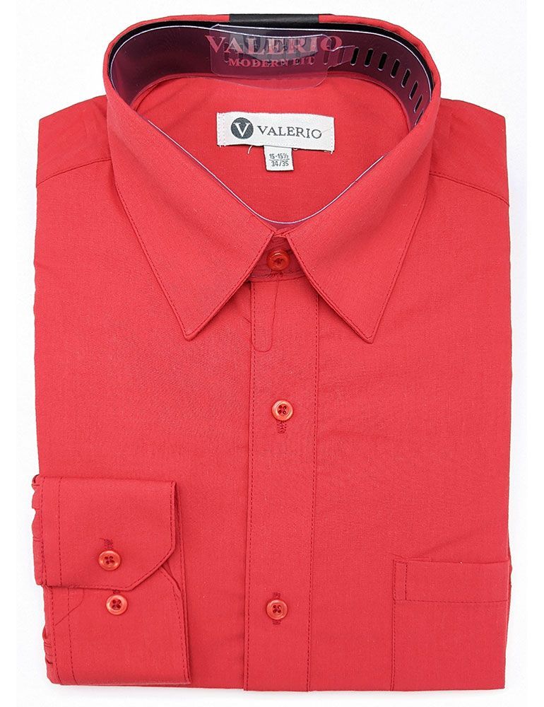 Valerio Dress Shirt - Red