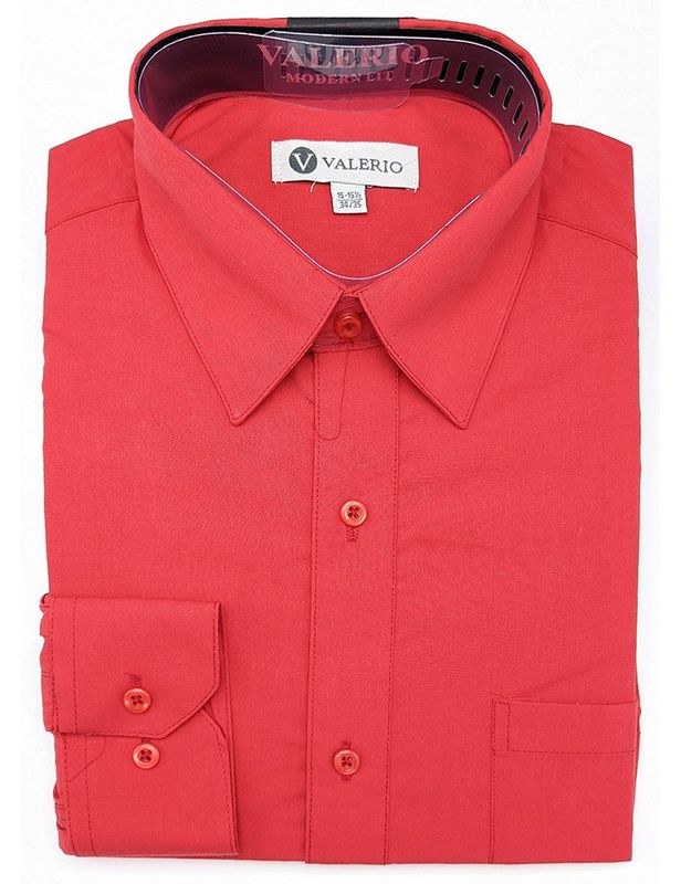 Valerio Dress Shirt - Red
