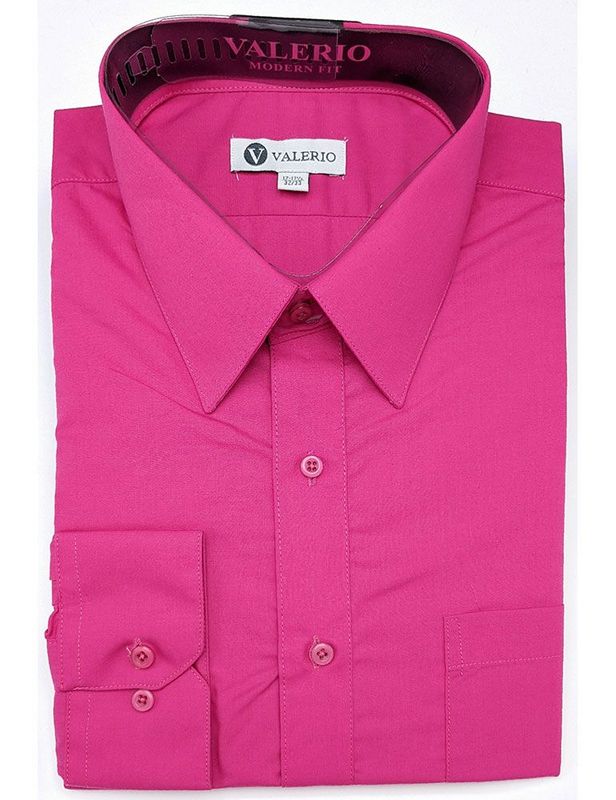 Valerio Dress Shirt - Fuschia