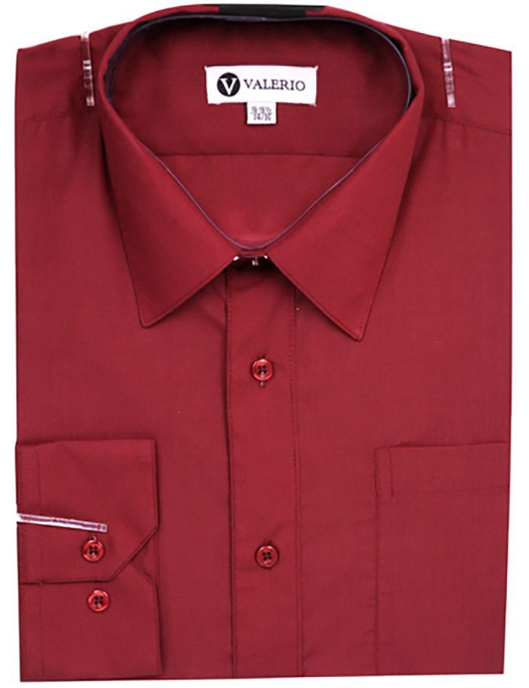 Valerio Dress Shirt - Burgundy