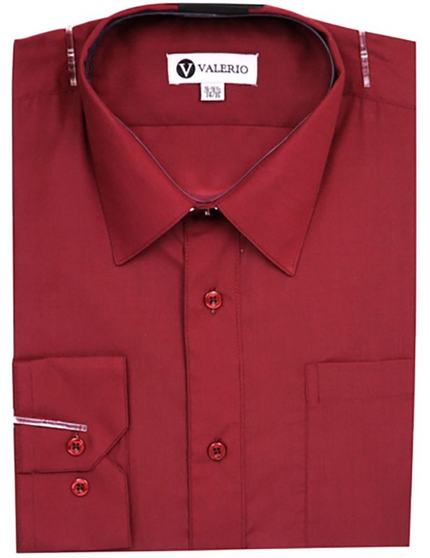 Valerio Dress Shirt - Burgundy