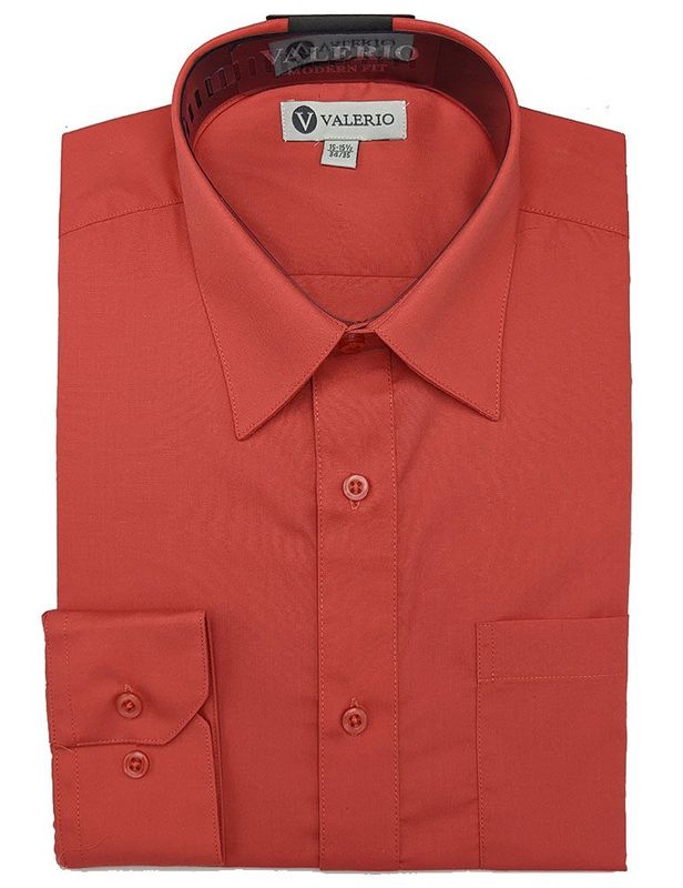 Valerio Dress Shirt - Coral