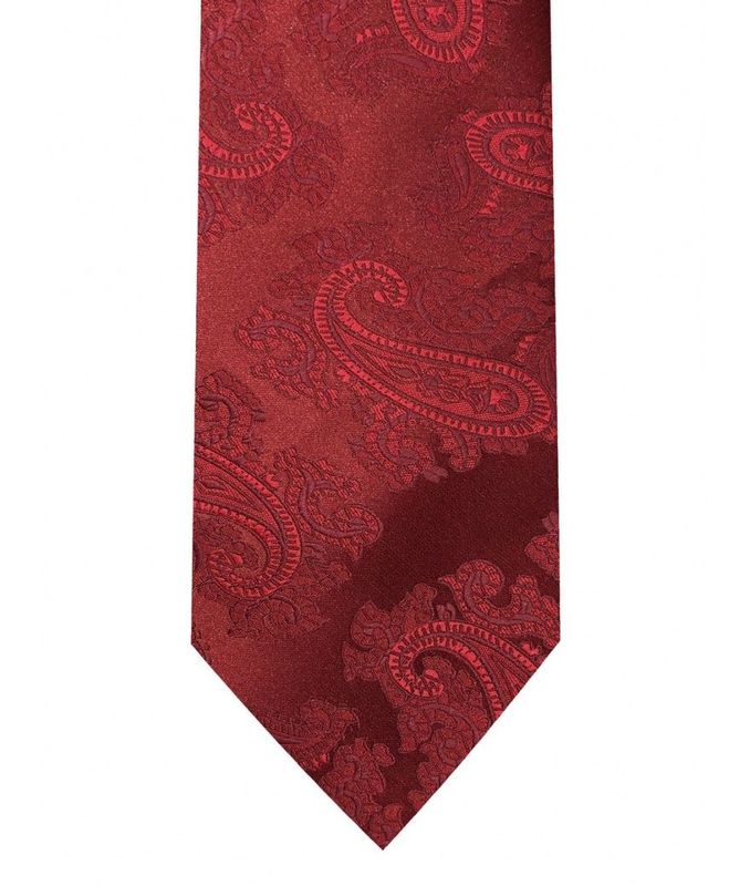 Red Microfiber Tie & Hanky Set