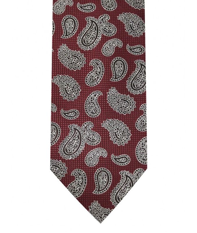 Burgundy Microfiber Tie & Hanky Set