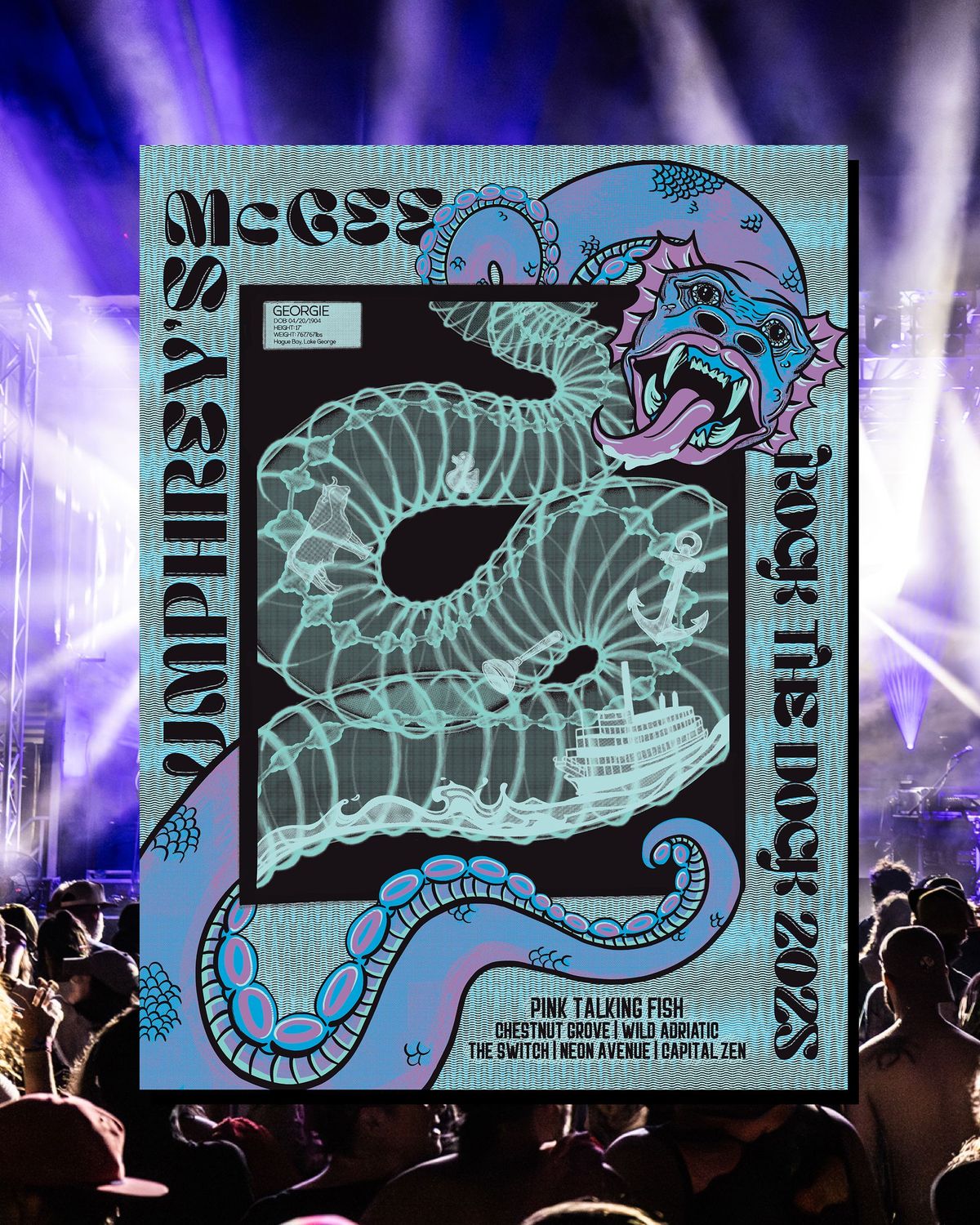 Rock The Dock 2025 Artist Edition Foil Poster
