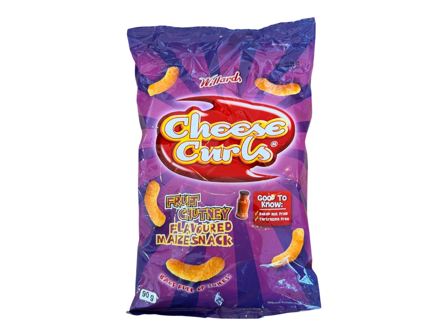 Willards Cheese Curls Fruit Chutney 90g