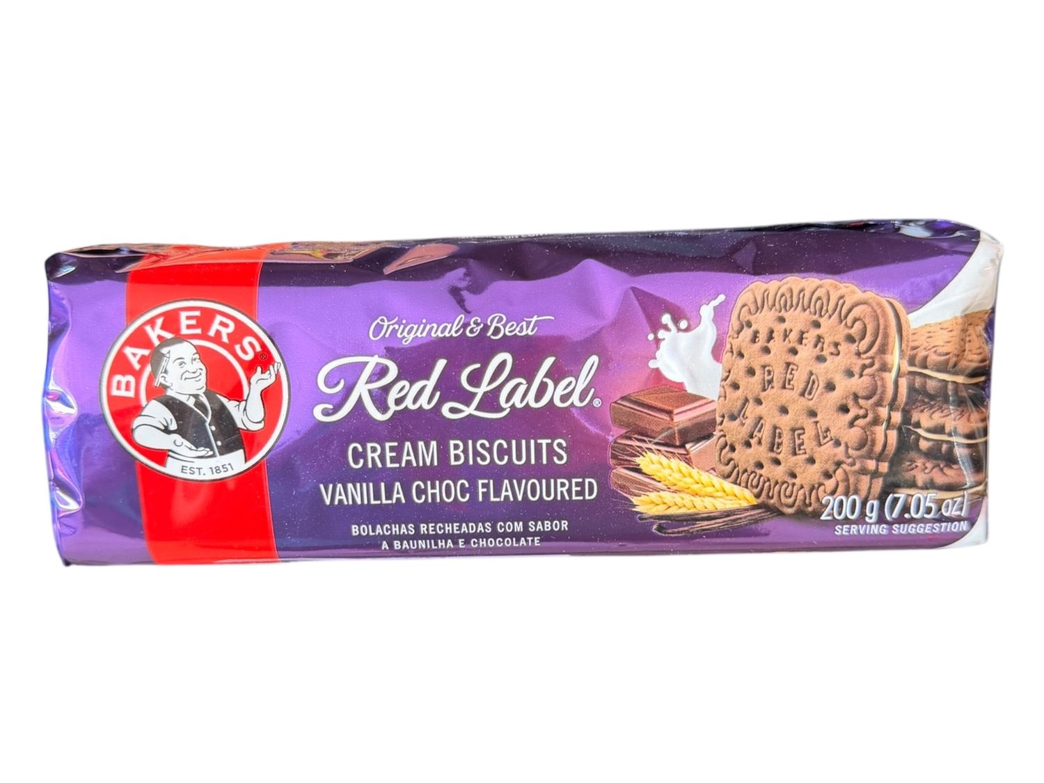 Bakers Vanilla Choc 200g