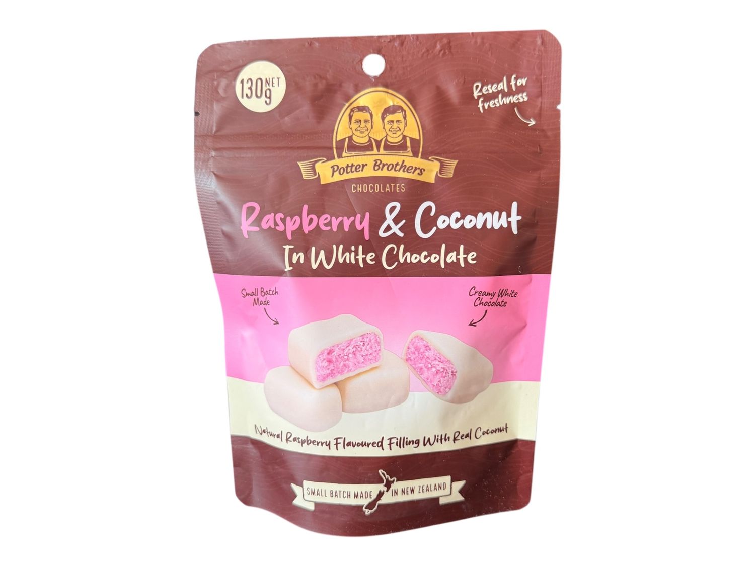 Potter Brothers Raspberry &amp; Coconut In White Chocolate
