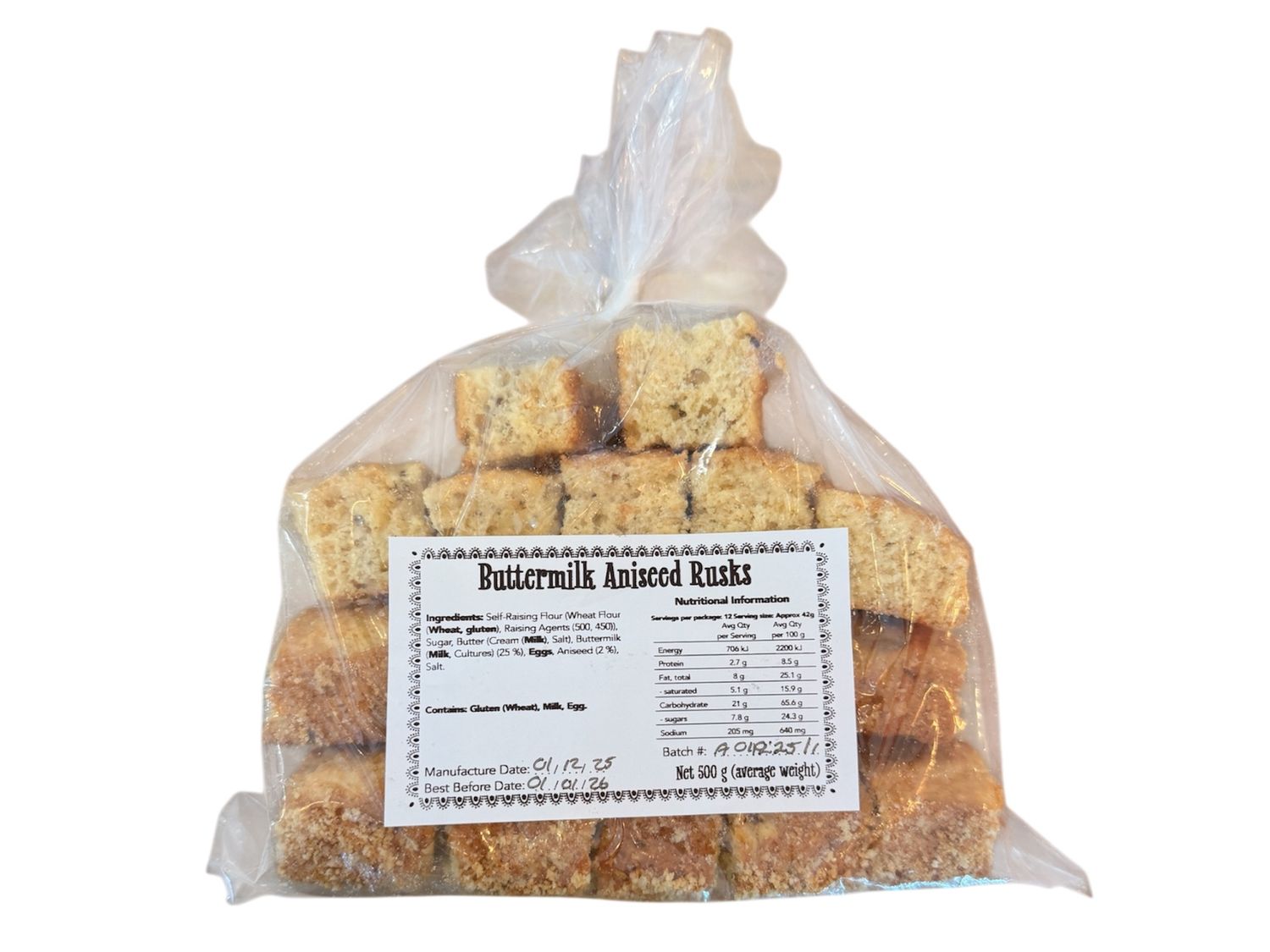 Rusks Aniseed Buttermilk