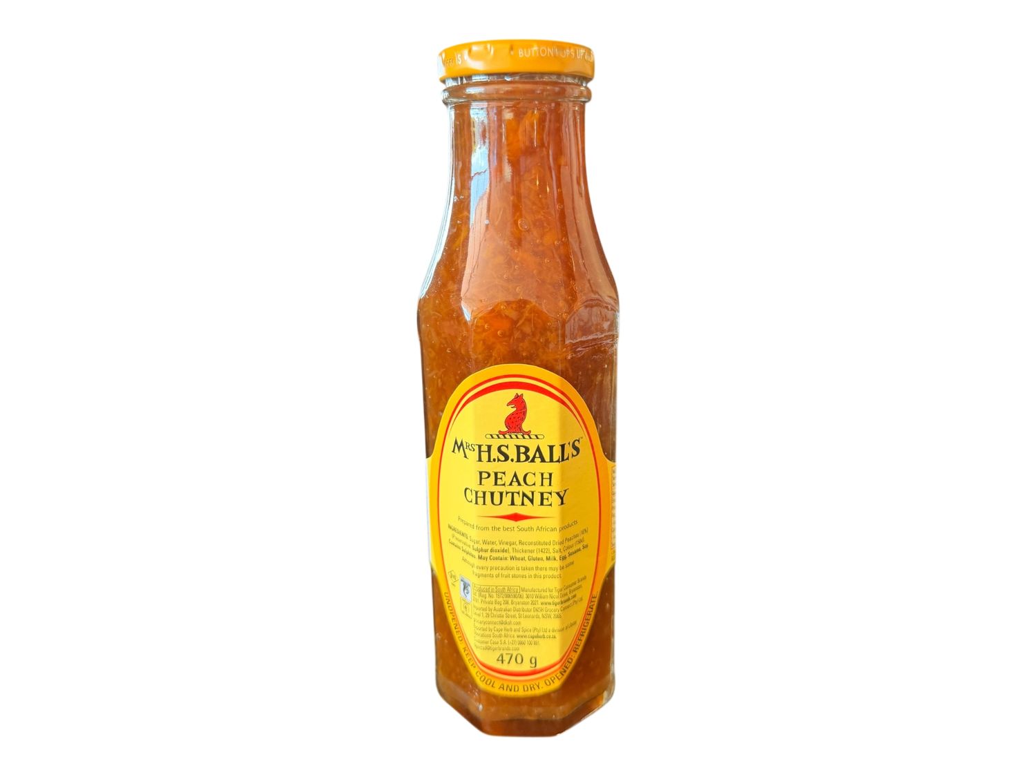Mrs Balls Chutney Peach 470g