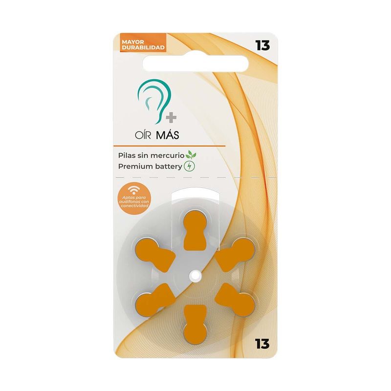 Pila para audifono N° 13