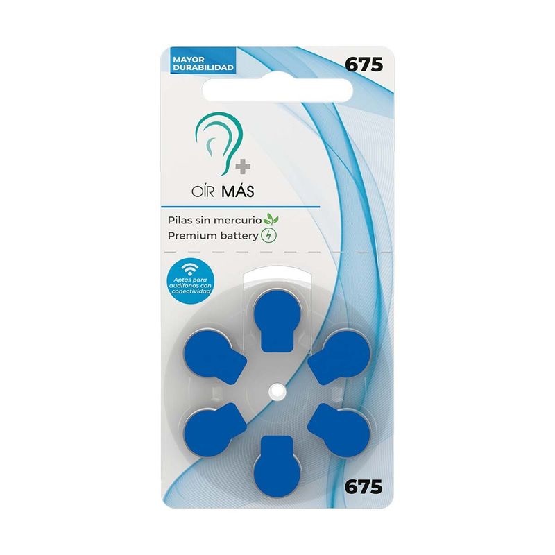 Pila para audifono N° 675