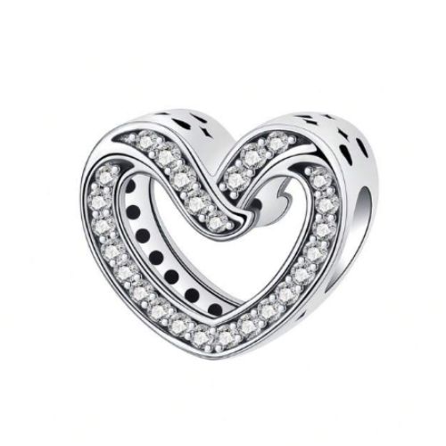 CHARM PLATA 925 con circonias 