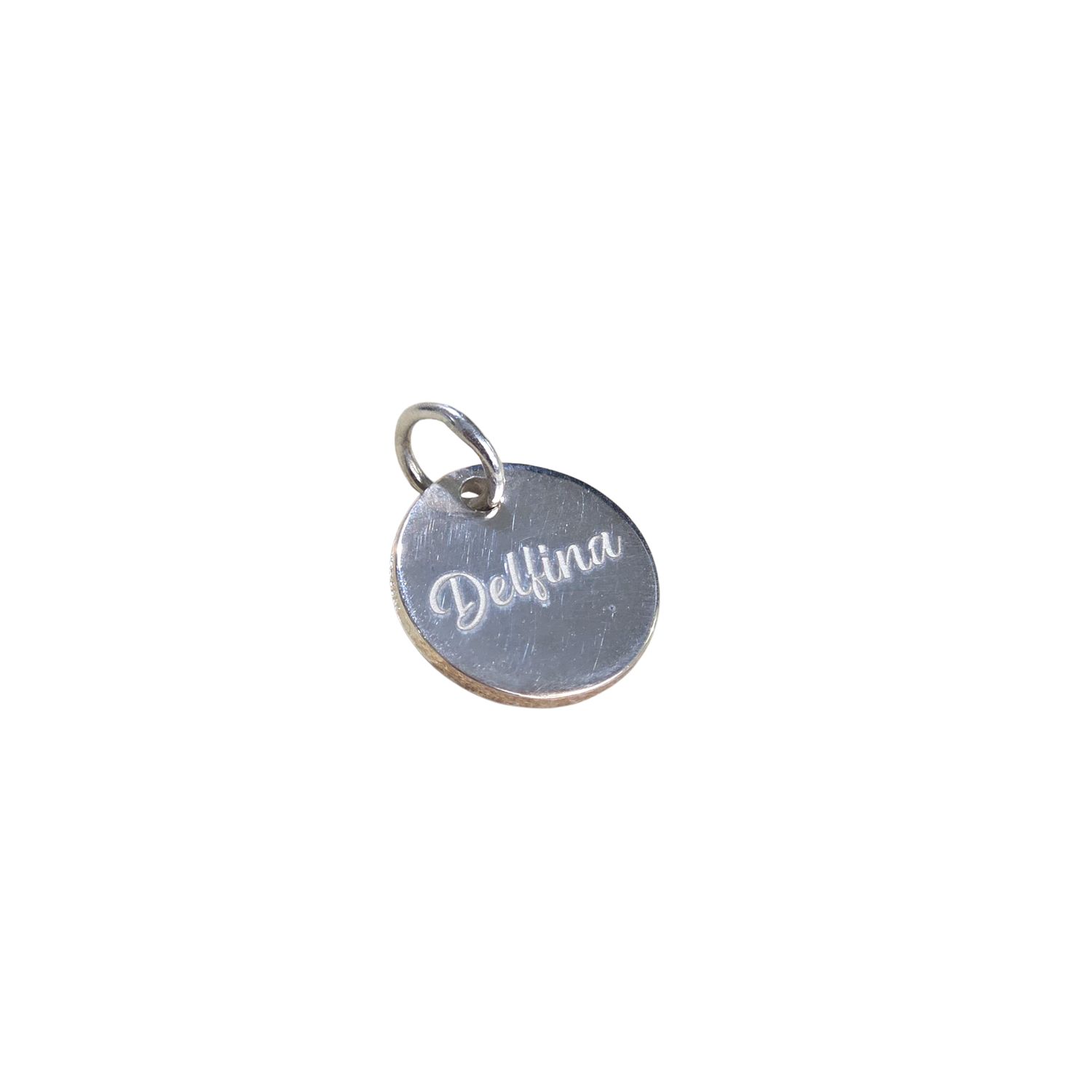 Medalla de Plata 925 Personalizada con grabado láser