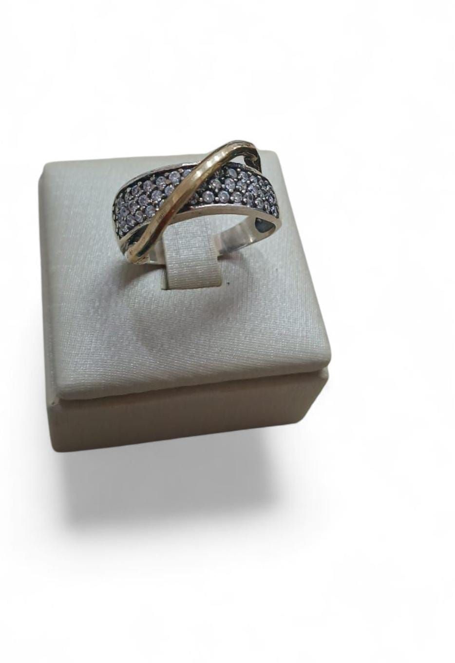 Anillo plata 925 y oro.