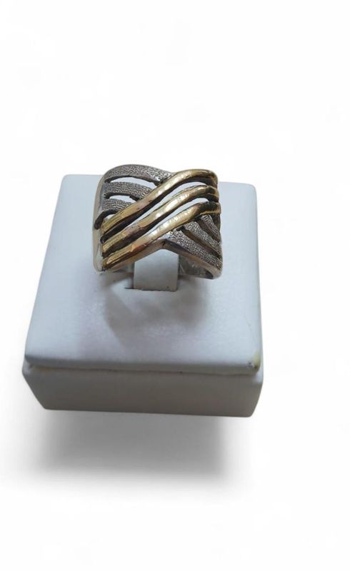 Anillo plata 925 y oro.