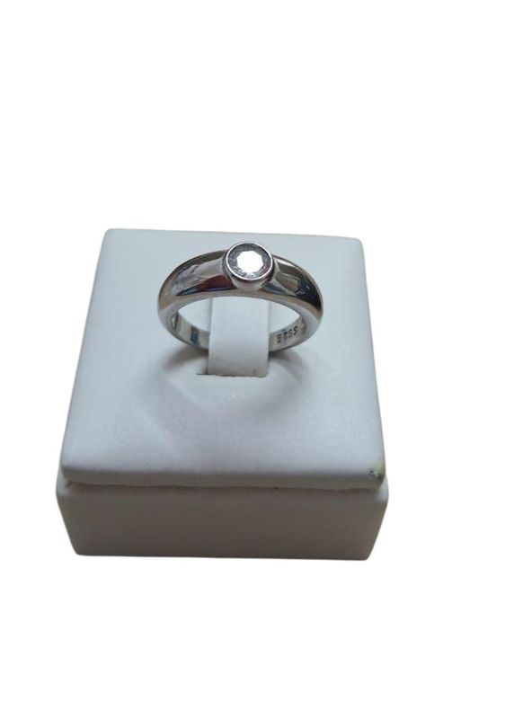 Anillo plata 925 con piedra plata