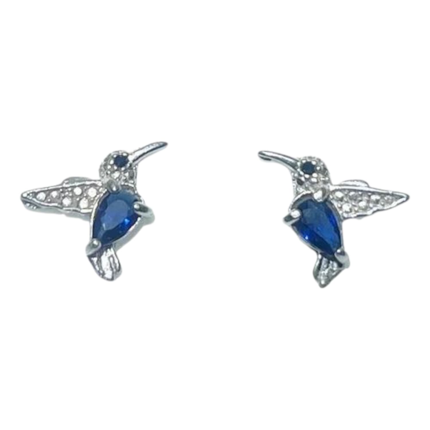 Caravana Colibrí Plata 925
