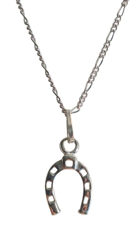Conjunto cadena y dije herradura plata 925