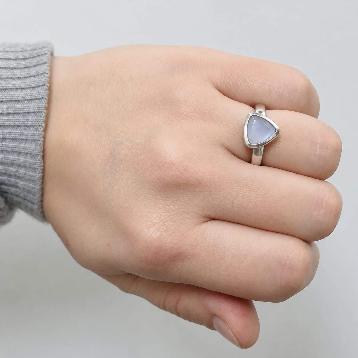 Anillo plata 925, piedra natural.