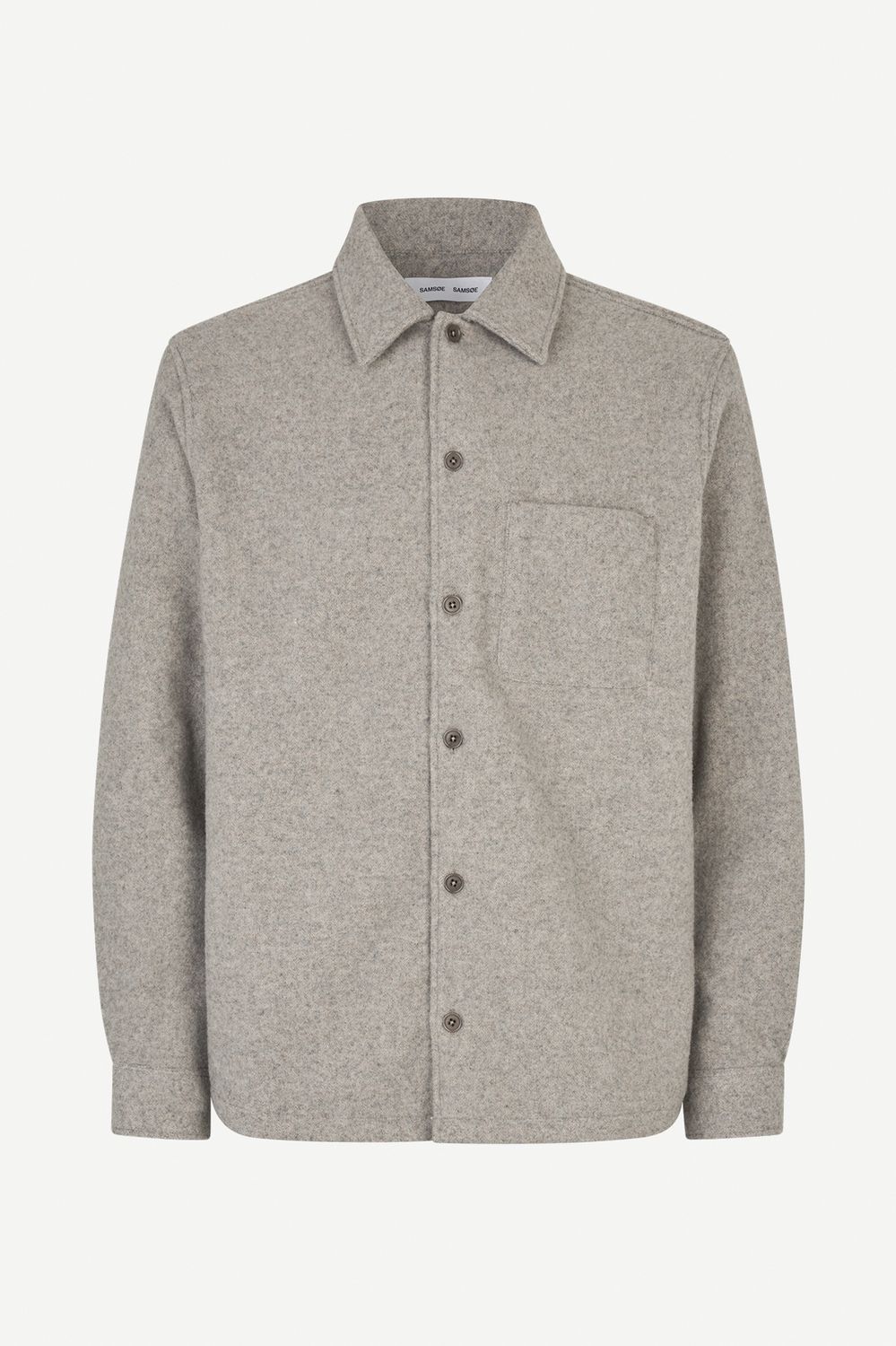 SAMSØE SAMSØE - SADAMON JJ OVERSHIRT 15736, Color: ELEPHANT SKIN, Size: S