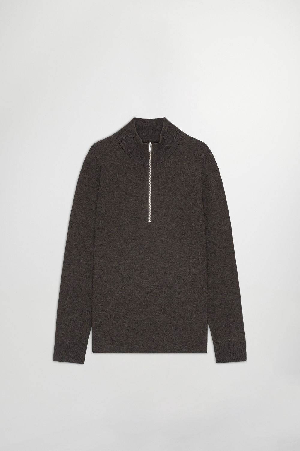 NN07 - Harald Half Zip 6530, Color: Demitasse, Size: S