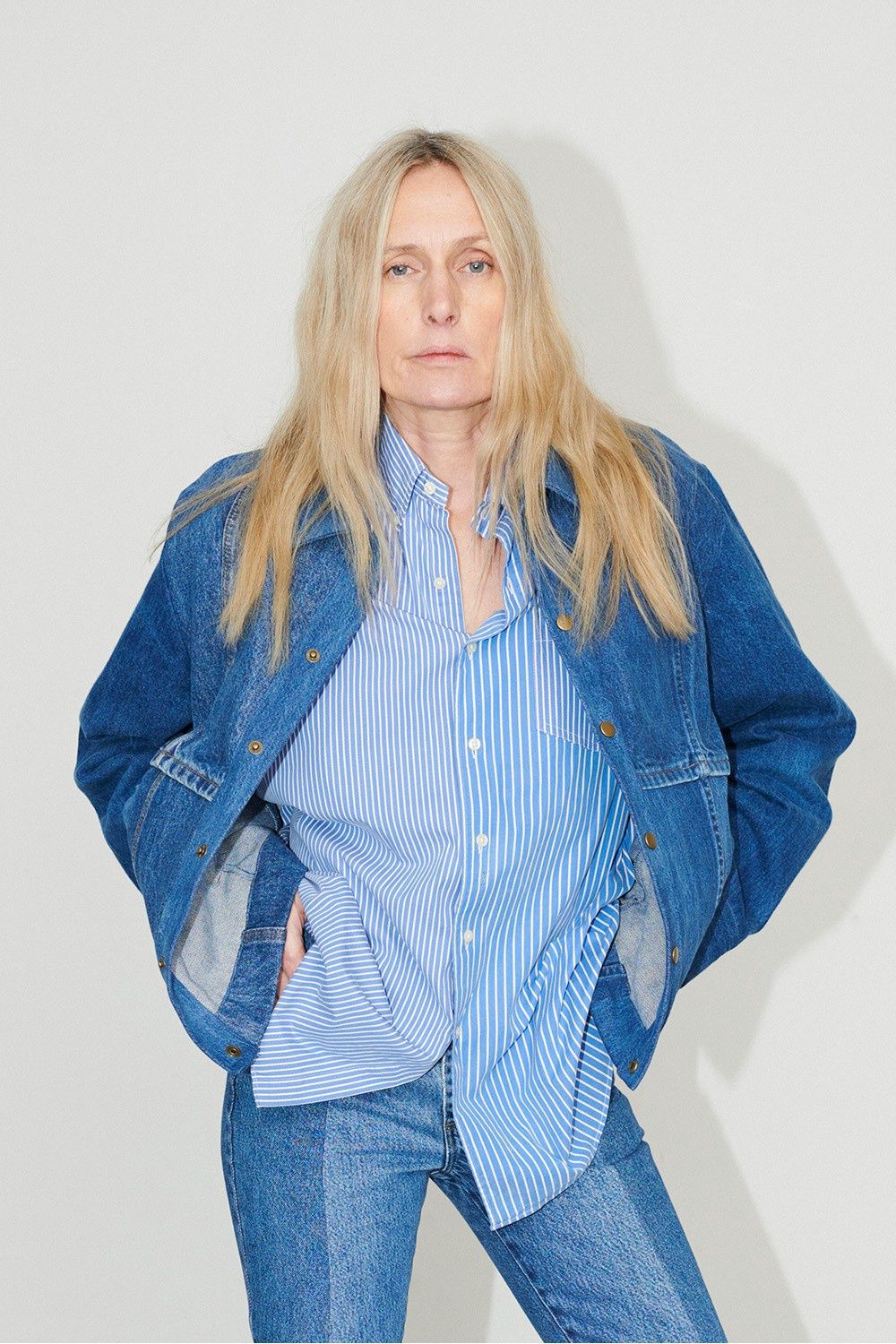 E.L.V. Denim Woman - 2001-204-27, Color: MULTI BLUE, Size: M/L