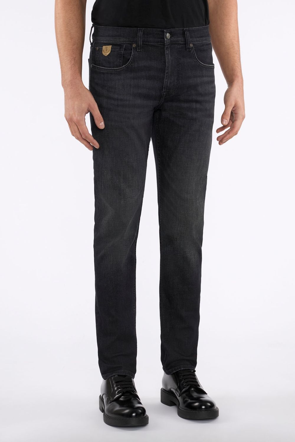7 FOR ALL MANKIND - SLIMMY TAPERED - JUPITER, Color: Black, Size: 34