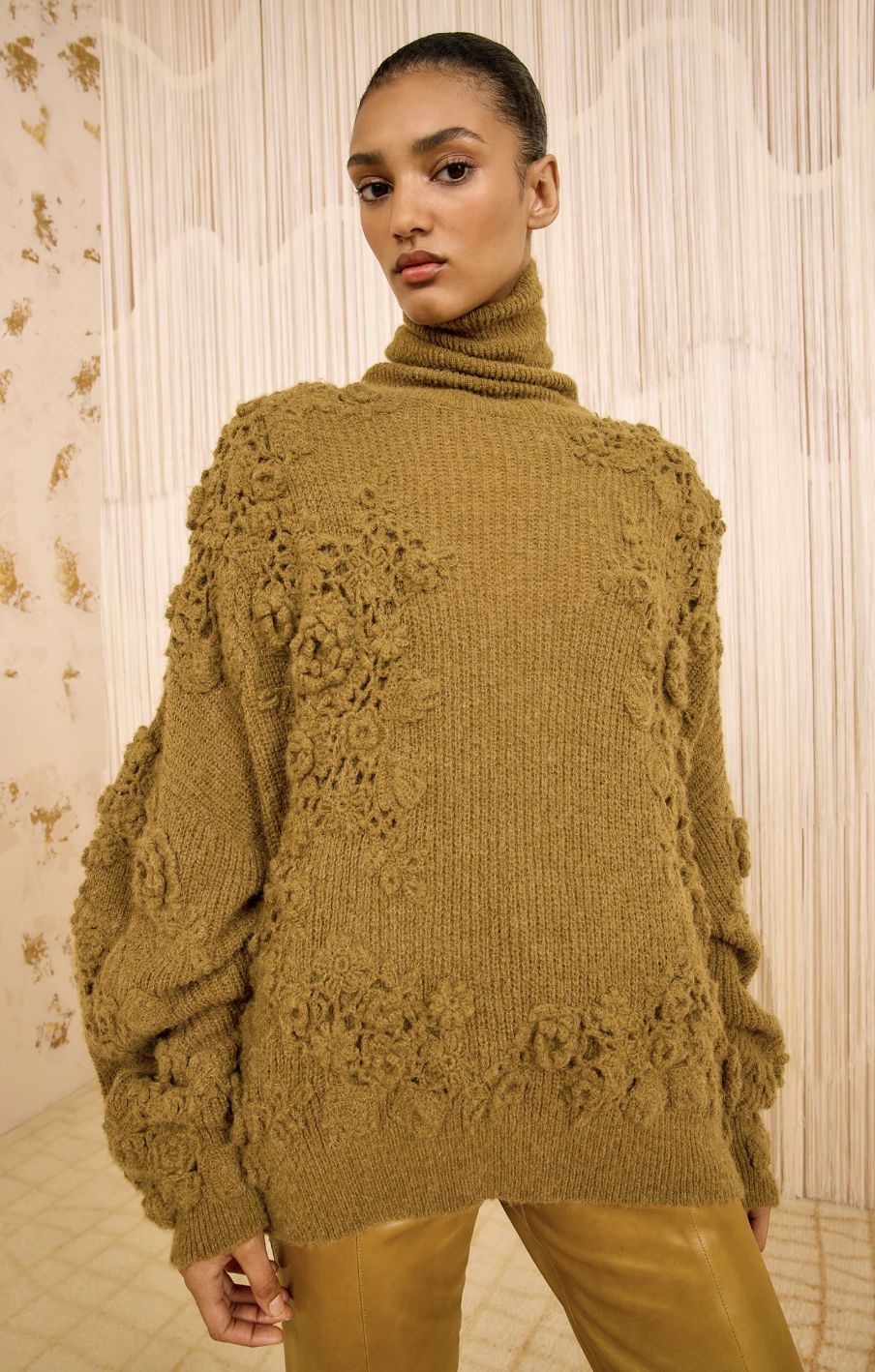 Ulla Johnson Handmade Crochet Knit Sweater FA250703