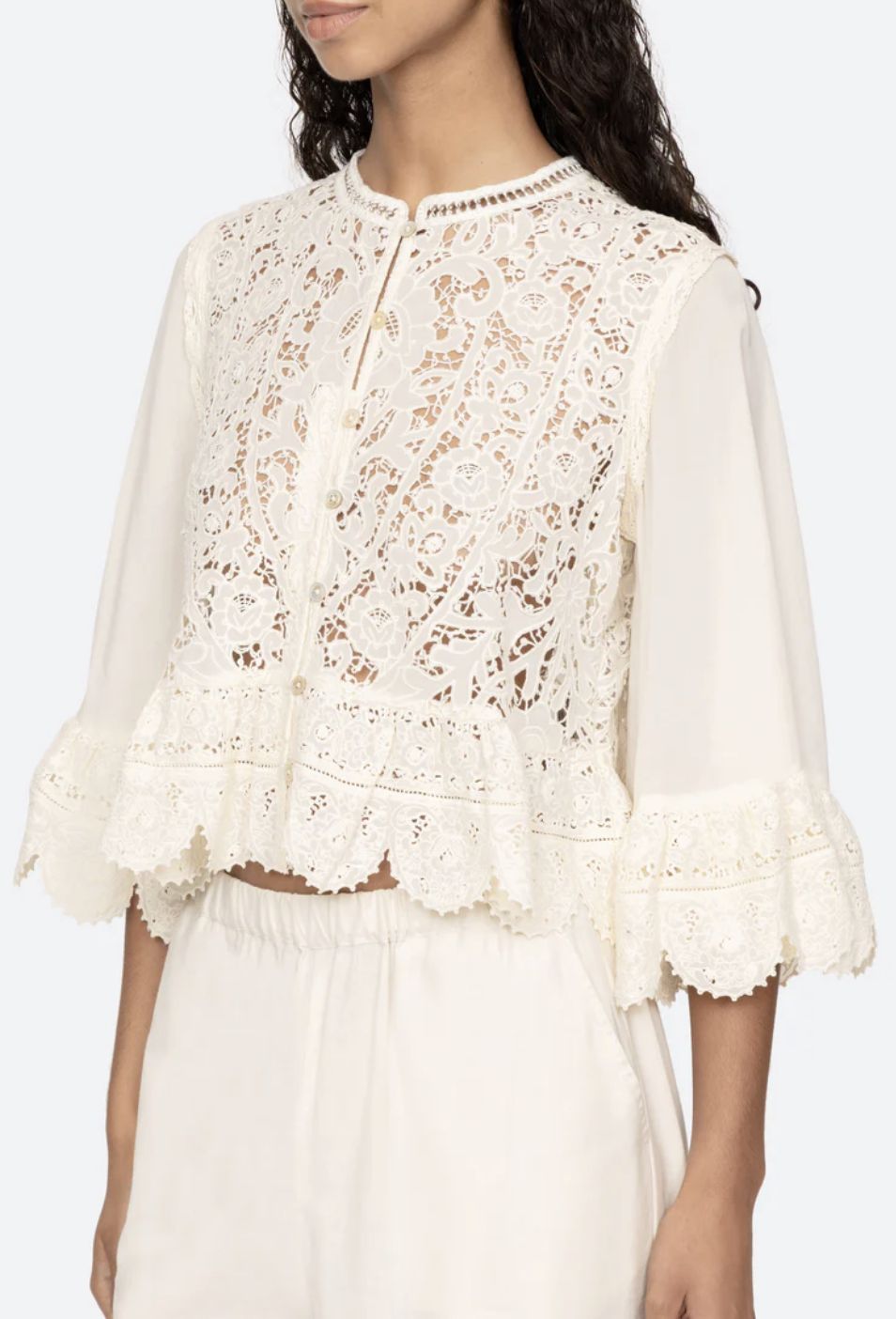 Sea New York lacde top AW25-123