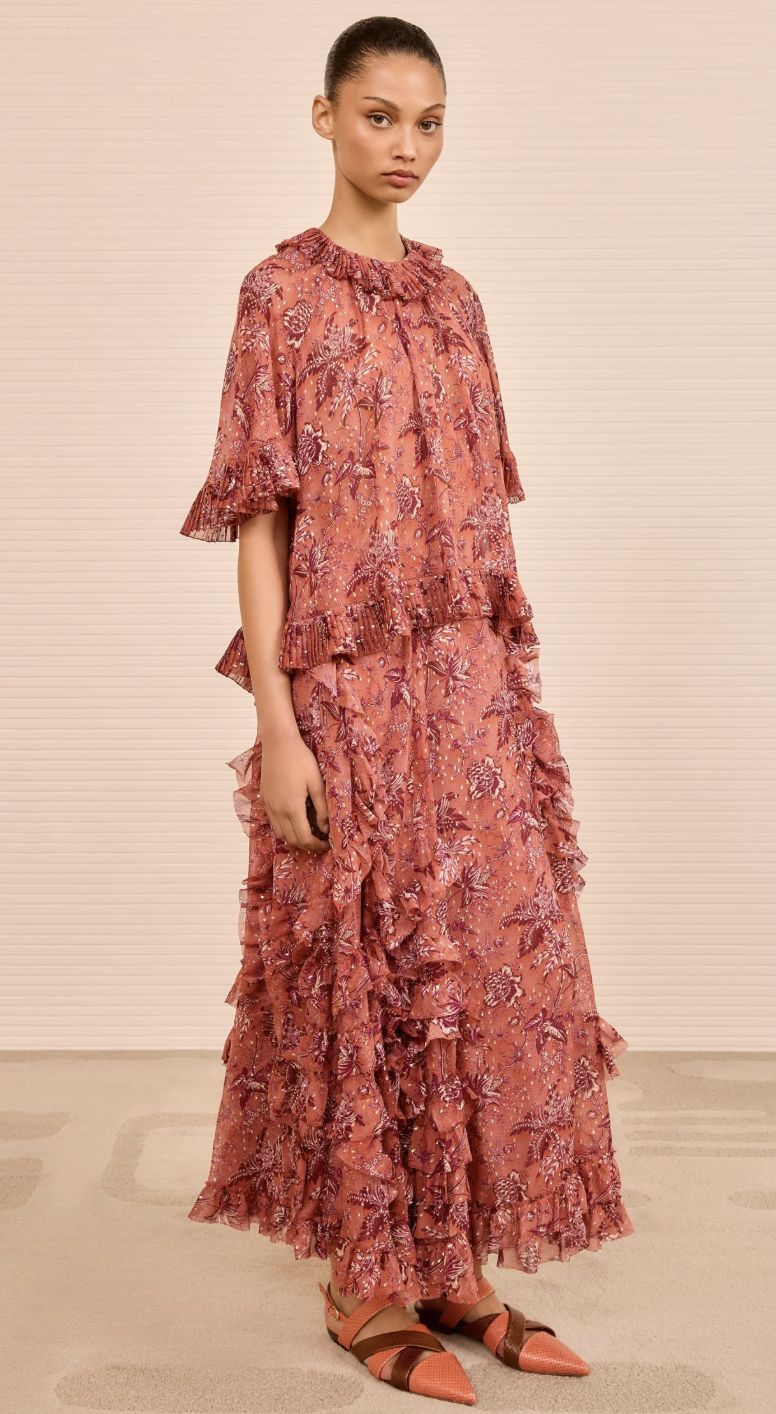 Ulla Johnson Helaine Flowy Short Sleeve Top PS260223