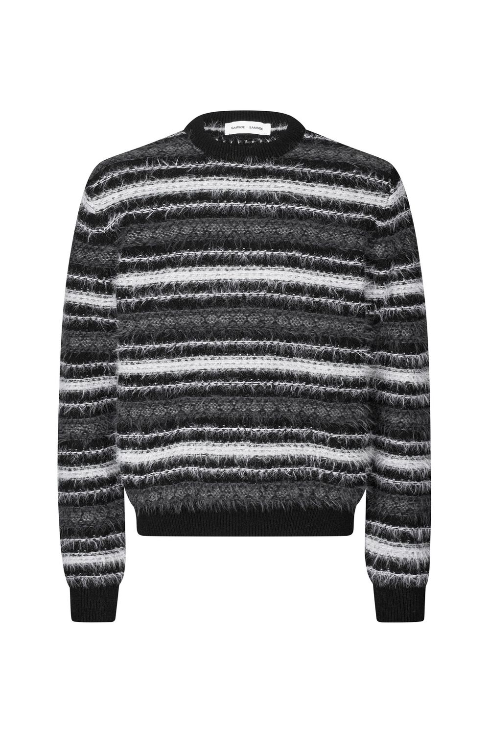 SAMSØE SAMSØE - SAFINNLEY SWEATER 15862, Color: BLACK ST., Size: M