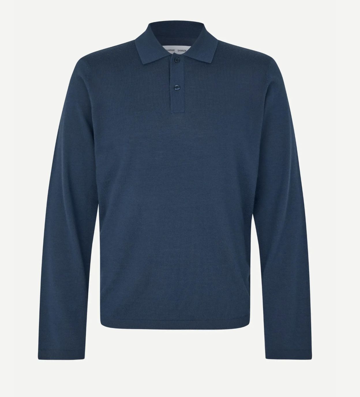 SAMSØE SAMSØE - SAROWAN LS POLO 15477, Color: INSIGNIA BLUE, Size: XS