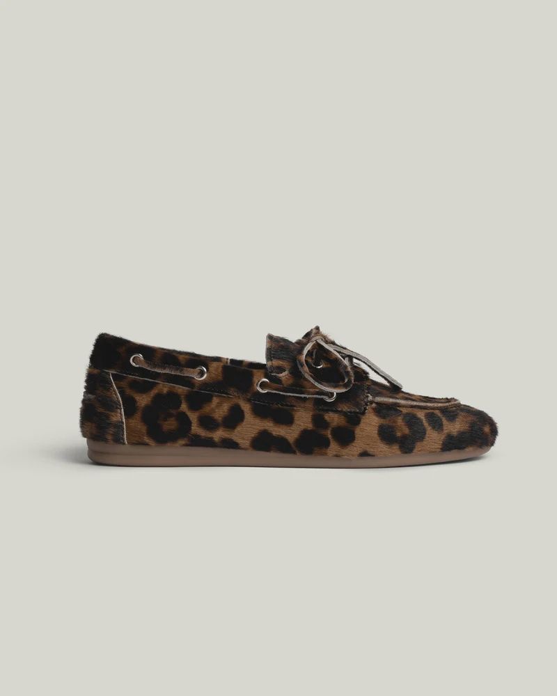 POSA - BOAT LOAFER PRINT, Color: Leopard, Size: 37