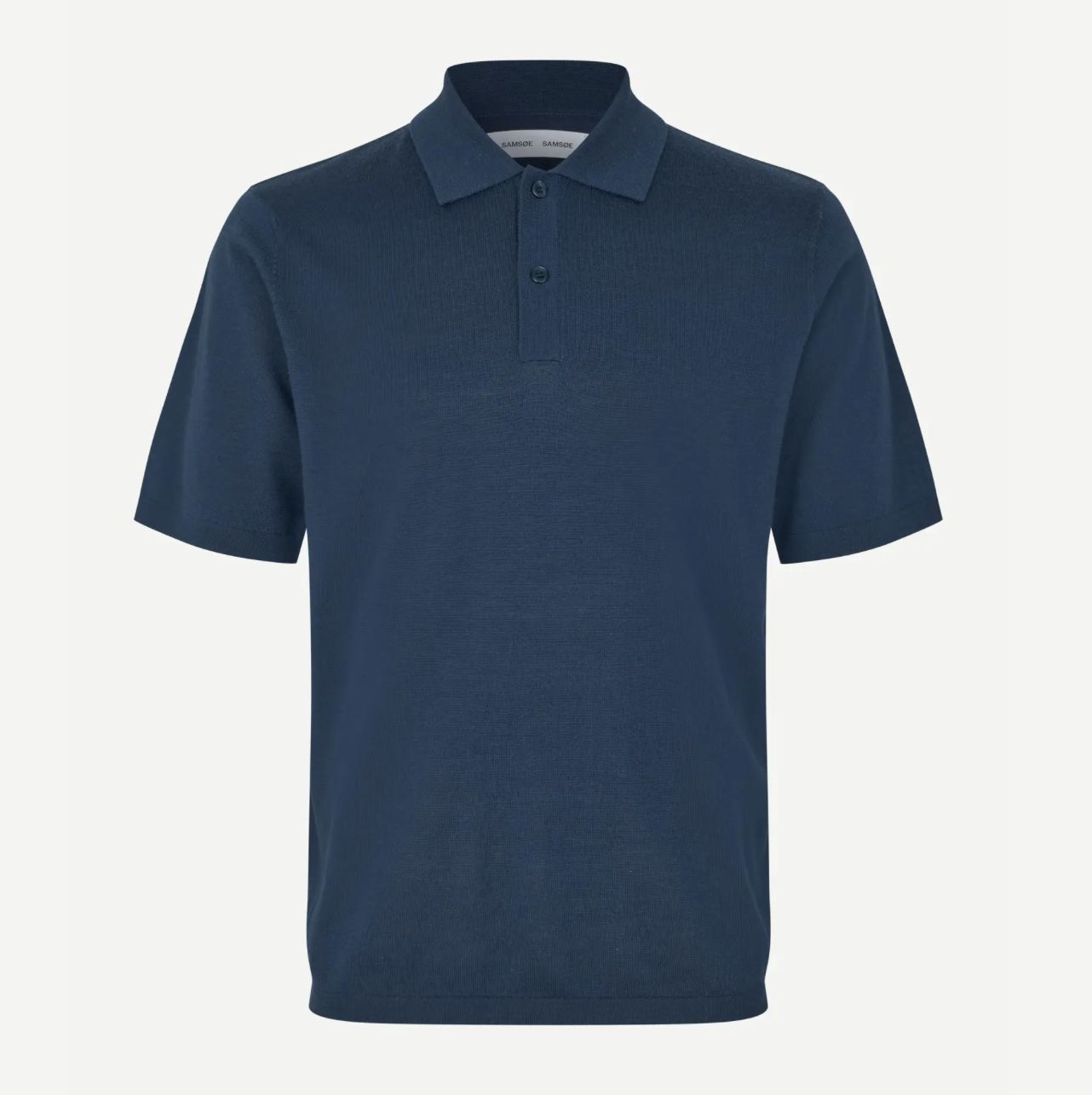 SAMSØE SAMSØE - SAROWAN KNIT POLO 15477, Color: INSIGNIA BLUE, Size: XS