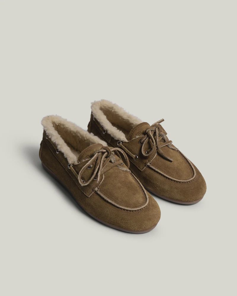 POSA - Boat Loafer Veg-Shearling Suede