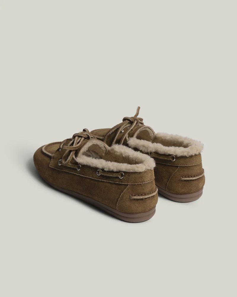 POSA - Boat Loafer Veg-Shearling Suede