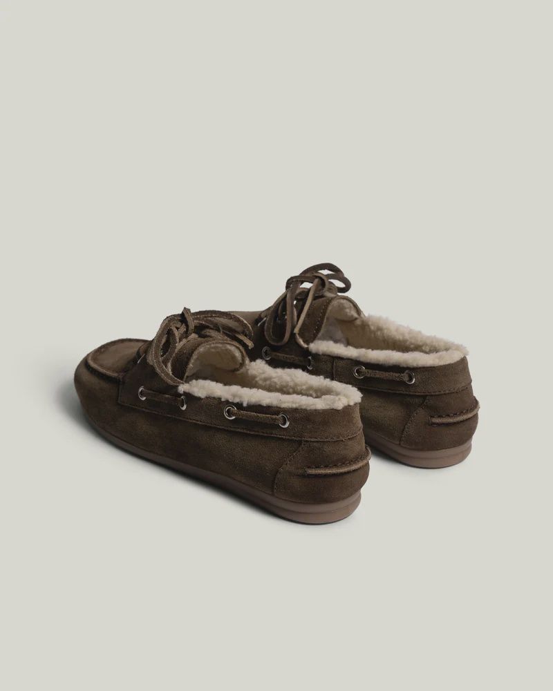 POSA - Boat Loafer Veg-Shearling Suede