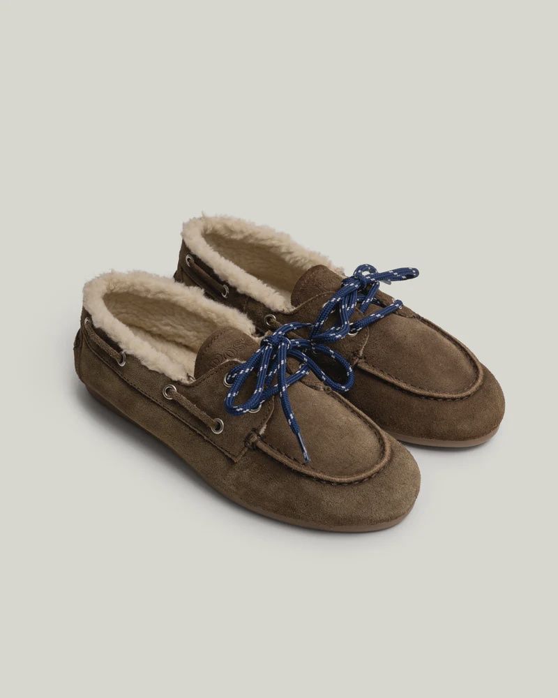 POSA - Boat Loafer Veg-Shearling Suede